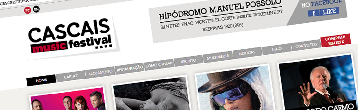 Cascais Music Festival | Site com Loja Online