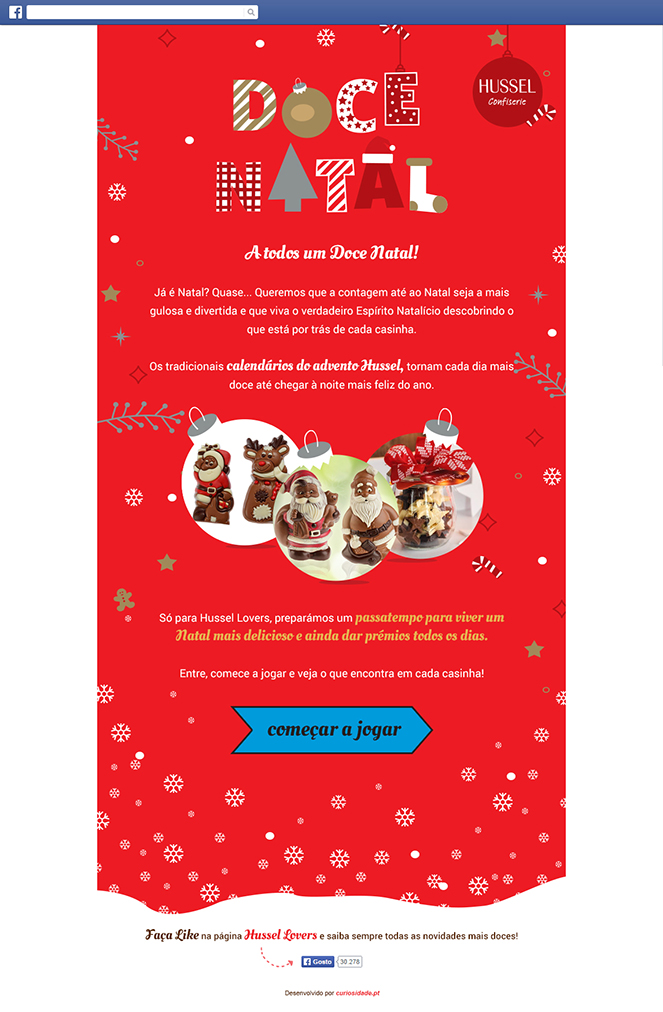 Aplicação de Facebook "Doce Natal"